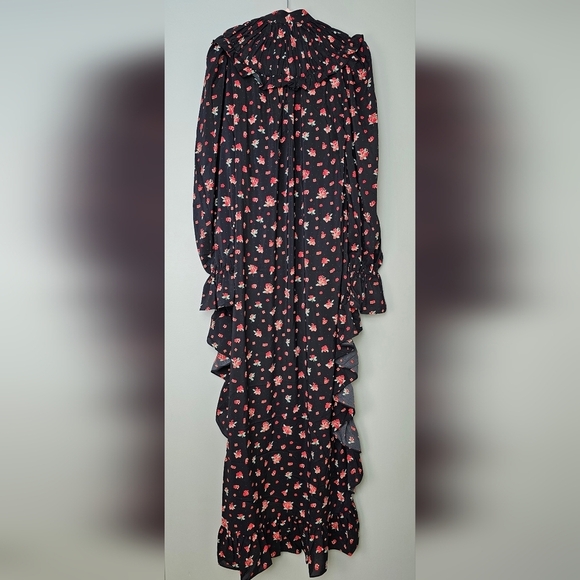 WeWoreWhat Women's High-Low Dress Polka Dot Floral- Black Multi, Size Small - Picture 8 of 15